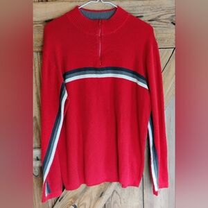 Arizona Jean Company Sweater Knit Vintage Men's Sz L Striped N-3